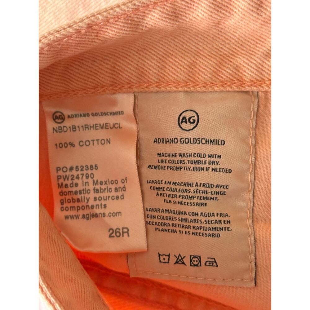Adriano Goldschmied shorts Alexxis high rise wedgie pink size 26 - Picture 7 of 8